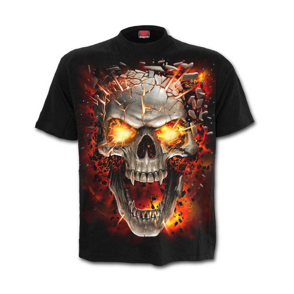 Spiral - SKULL BLAST Kids T-shirt - Black